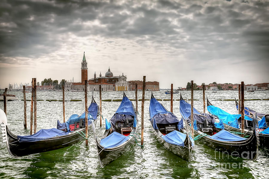 0775 Venice Gondolas Photograph by Steve Sturgill
