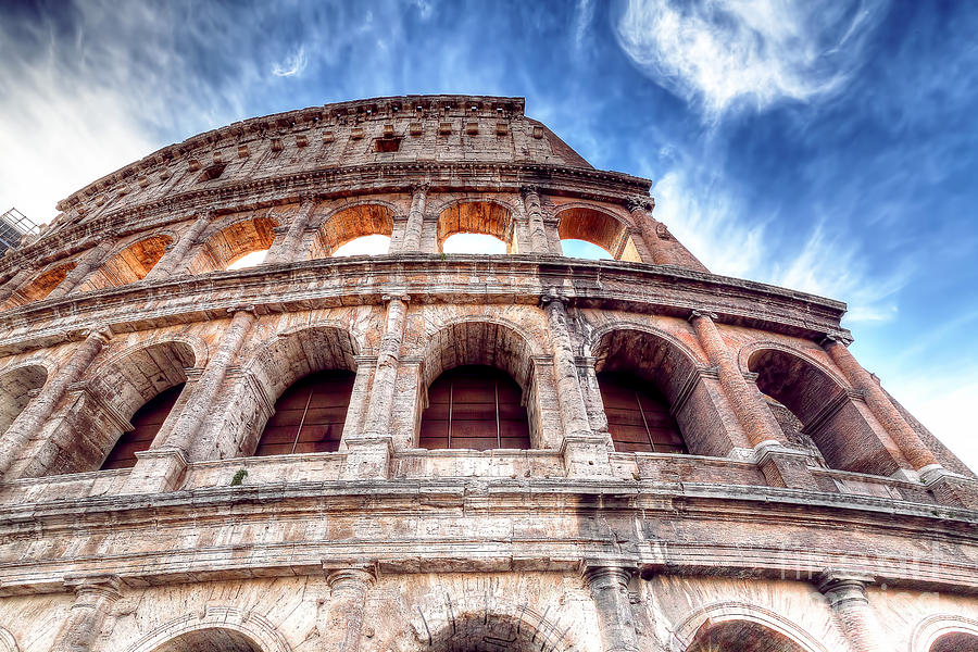 Sports Photograph - 0796 Roman Colosseum by Steve Sturgill