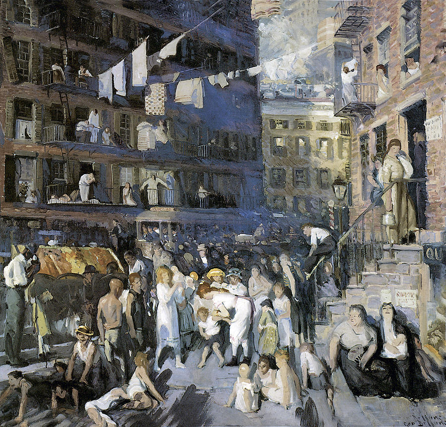 Cliff Dwellers New York City Photograph by George Wesley Bellows