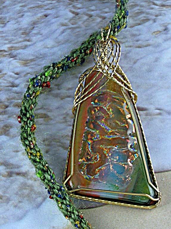 0820 Sunset Ripples Jewelry by Dianne Brooks