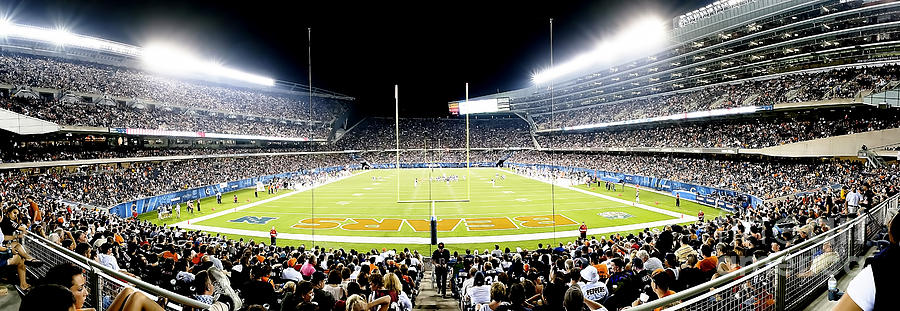 0856 Soldier Field Panoramic Photograph by Steve Sturgill