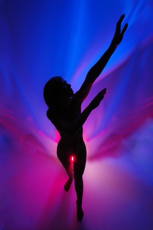 0887 Passion Series in Blue and Red Photograph by Chris Maher