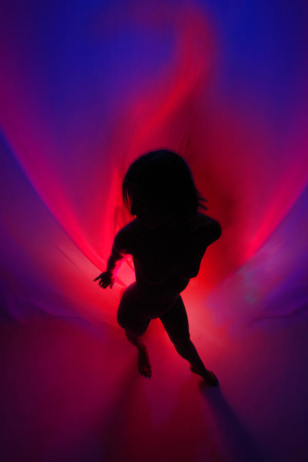 0907 Passion Series in Blue and Red Photograph by Chris Maher