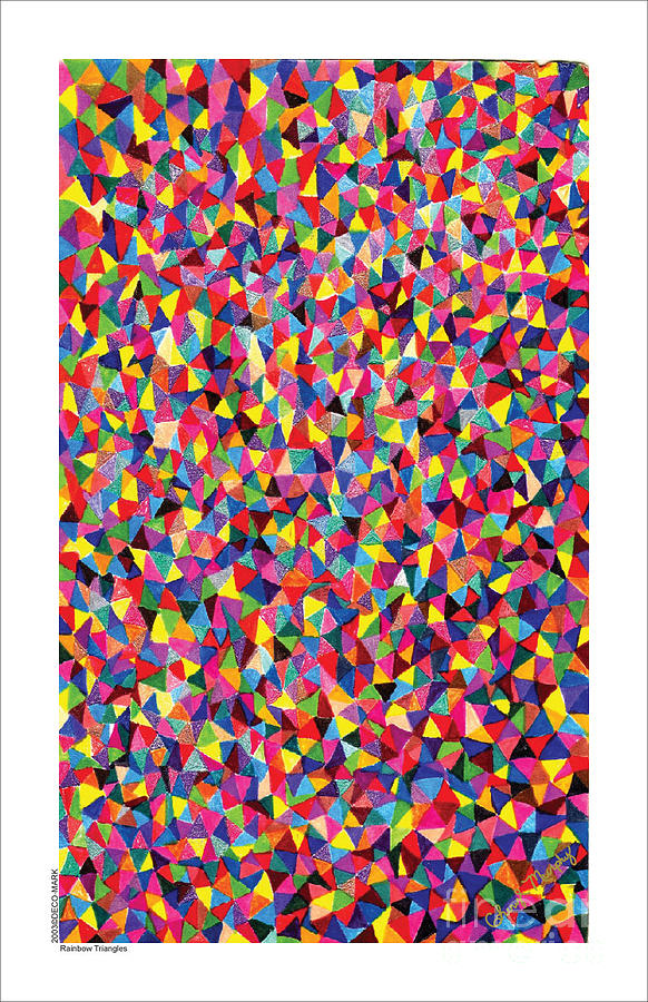 095 Rainbow Triangle Digital Art by Cheryl Turner