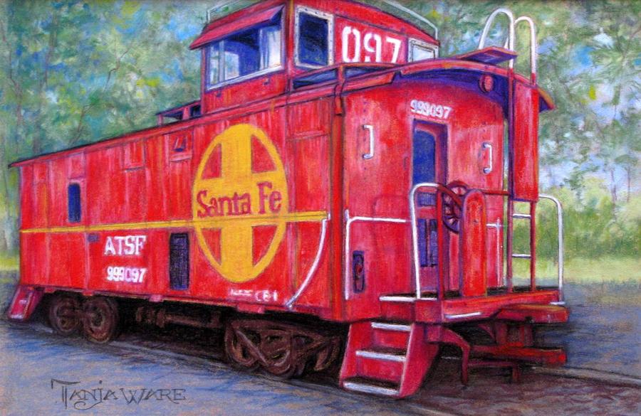 Trains Painting - 097 by Tanja Ware Trains Painting - 097 by Tanja Ware