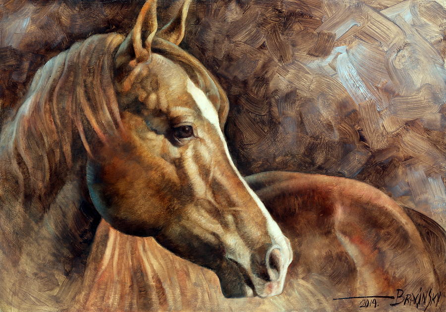 Horse head 3 Painting by Arthur Braginsky