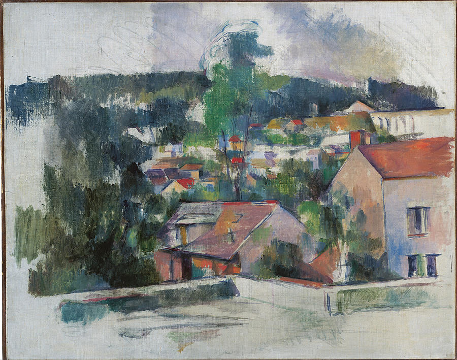  	Landscape #6 Painting by Paul Cezanne