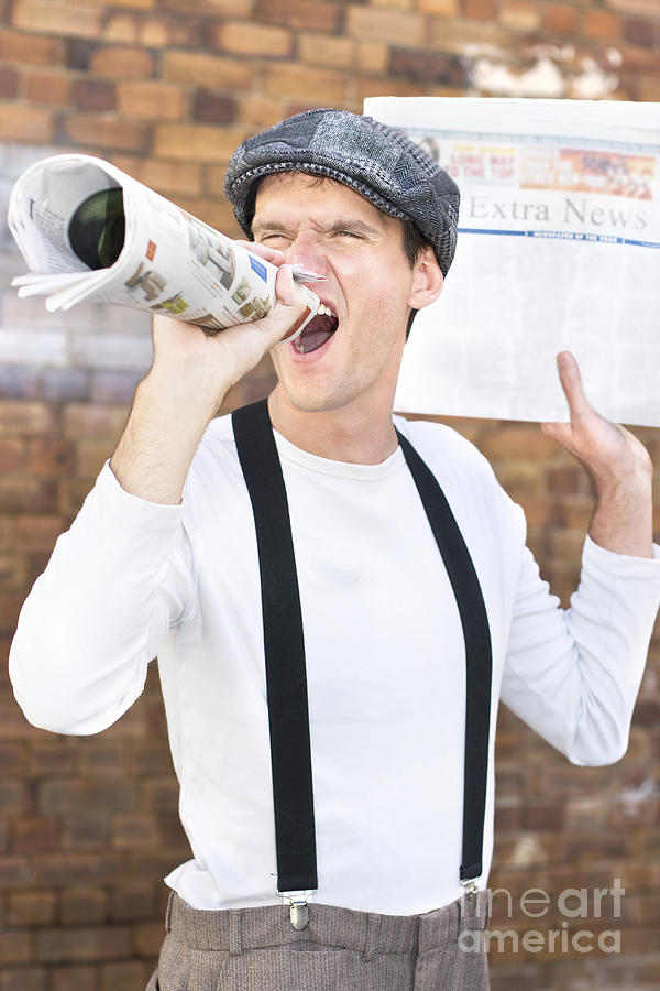 20s Photograph - Paperboy by Jorgo Photography - Wall Art Gallery 20s Photograph - Paperboy by Jorgo Photography - Wall Art Gallery
