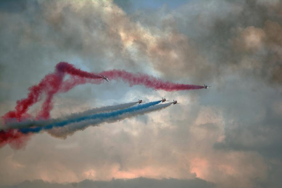   Red Arrows #1 Photograph by Jason Green