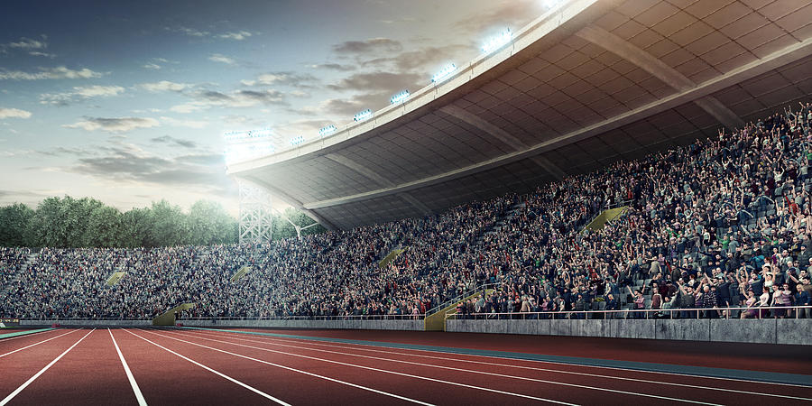. Stadium With Running Tracks #1 Photograph by Dmytro Aksonov