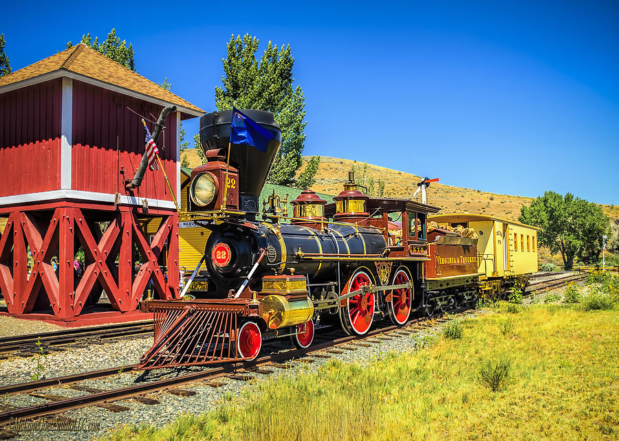Vintage Photograph -  Virginia and Truckee Gold Rush Train 22 #1 by LeeAnn McLaneGoetz McLaneGoetzStudioLLCcom