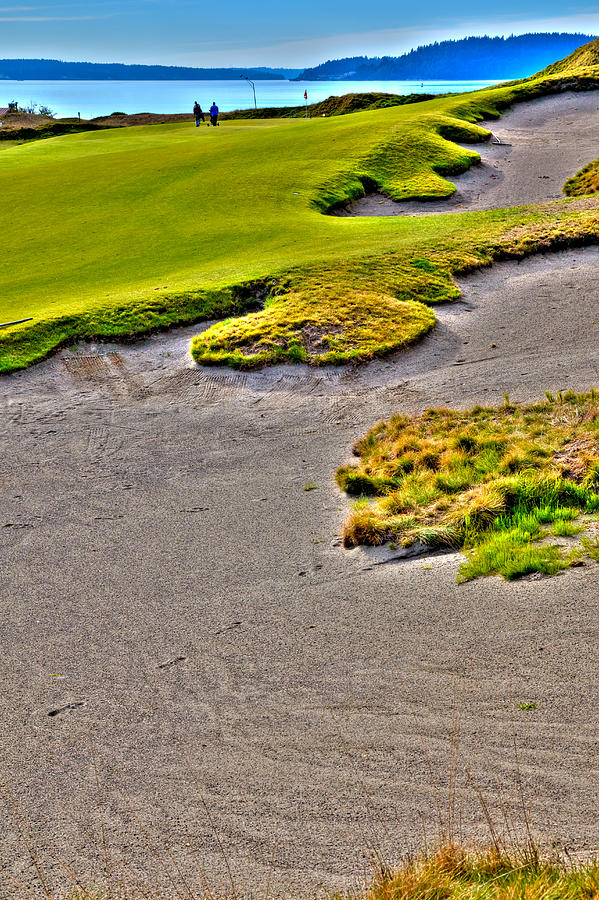 #1 at Chambers Bay Golf Course #1 Photograph by David Patterson