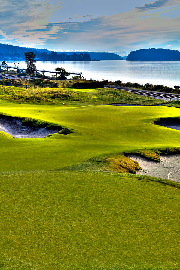 #17 at Chambers Bay Golf Course - Location of the 2015 U.S. Open Championship #1 Photograph by David Patterson