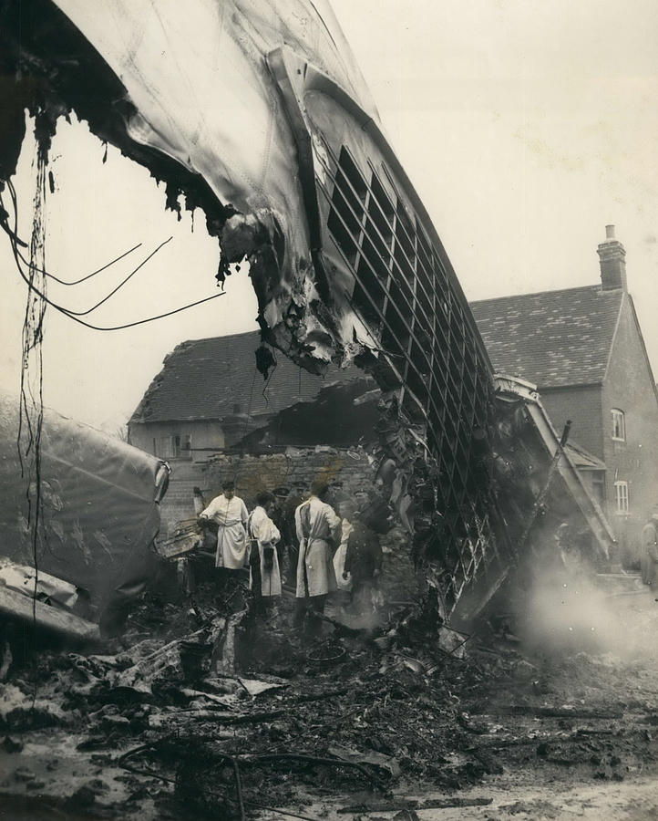 17 Die When Giant Freighter Hits Houses Photograph by Retro Images Archive