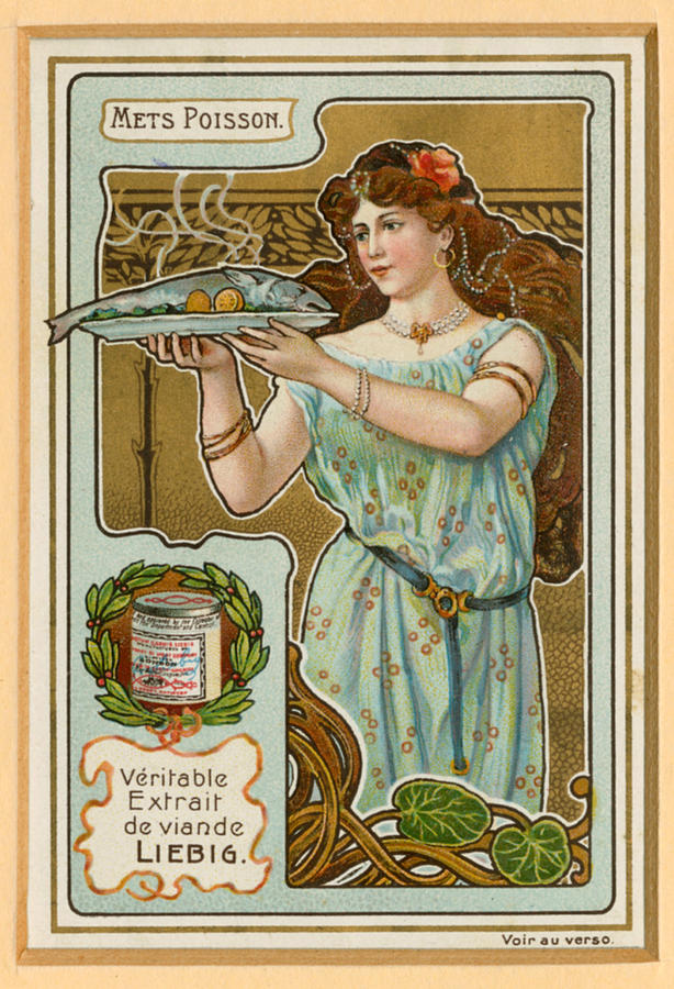 Tobacco Drawing - 1890s France Liebig Cigarette Card by The Advertising Archives