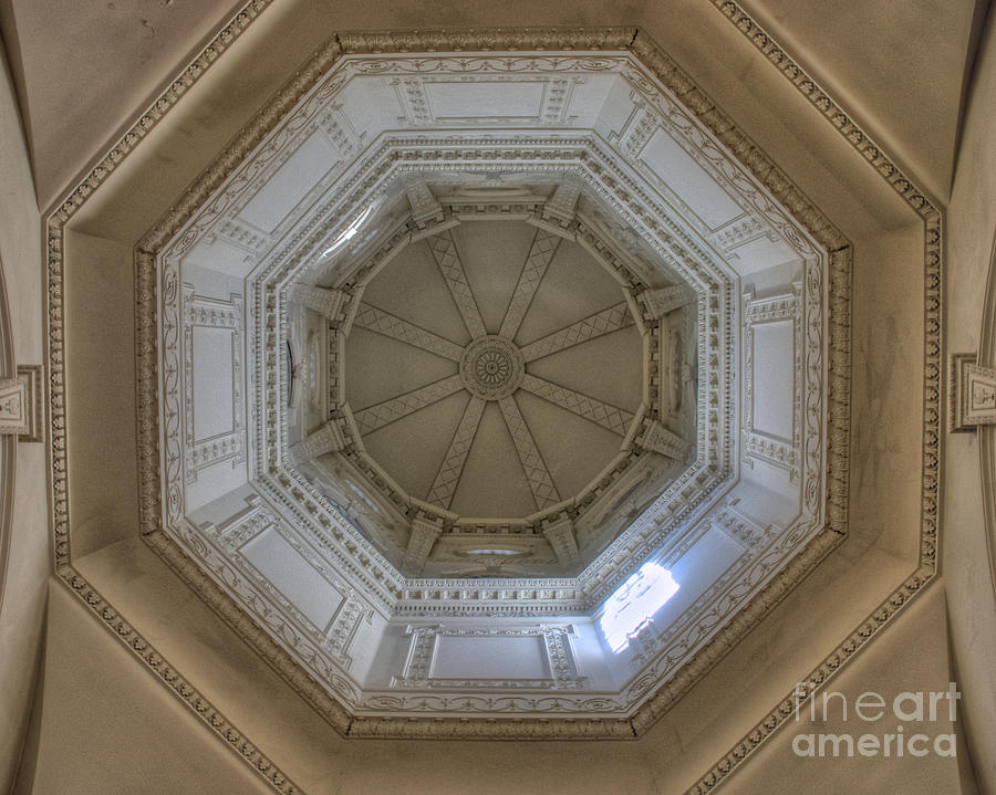 18th Century State House Rotunda Dome Photograph by Mark Dodd