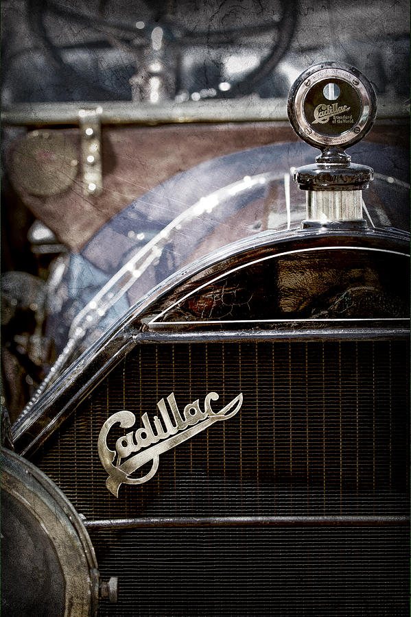Car Photograph - 1911 Cadillac Roadster Hood Ornament - Grille Emblem by Jill Reger