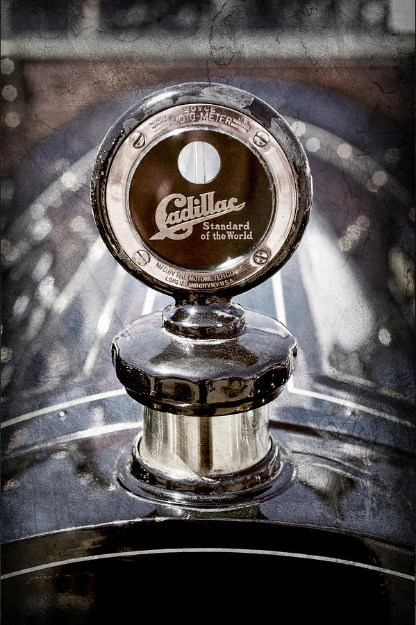 1911 Cadillac Roadster Hood Ornament - Moto Meter Photograph by Jill Reger
