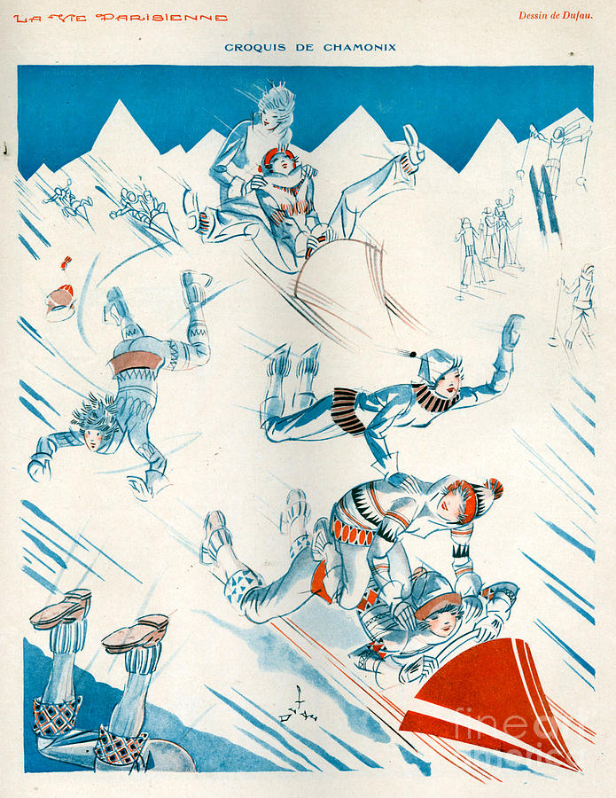 Winter Drawing - 1920s France La Vie Parisienne by The Advertising Archives