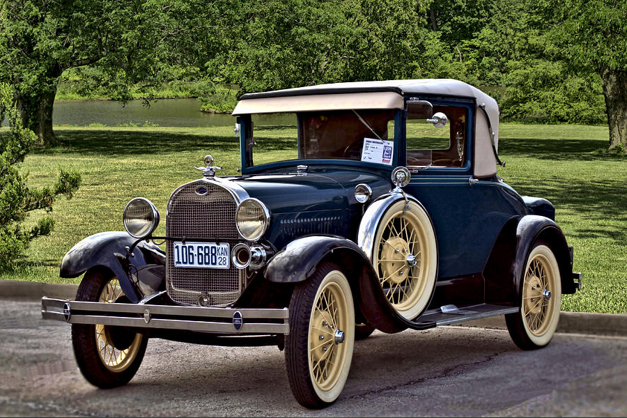 1928  Model A Ford Sport Coupe Photograph by Tim McCullough