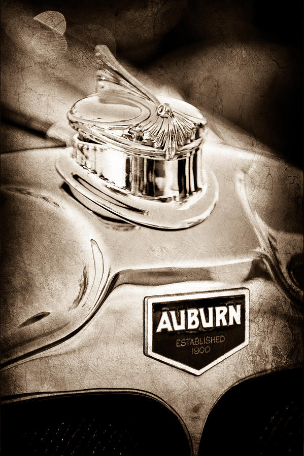 1929 Auburn 8-90 Speedster Hood Ornament Photograph by Jill Reger