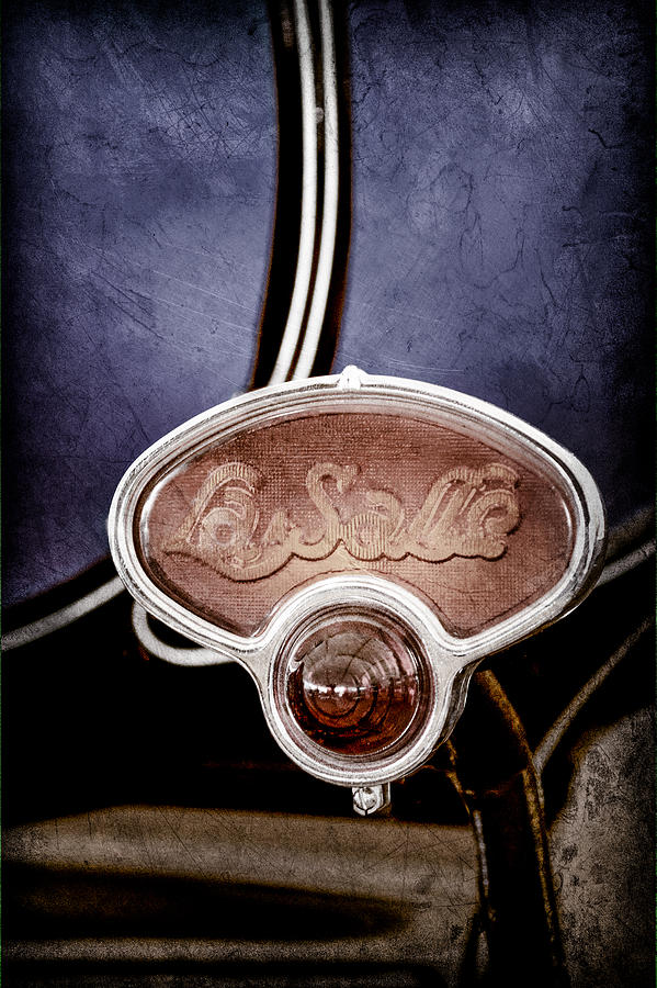 Car Photograph - 1929 La Salle Brake Light Emblem by Jill Reger