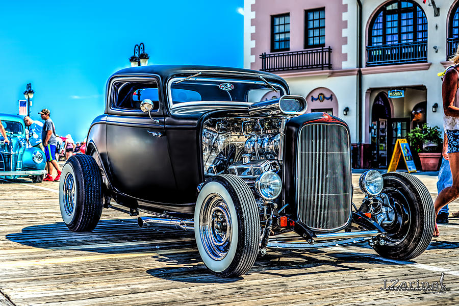 Summer Photograph - 1930 Ford Coupe Street Rod Black by Joshua Zaring