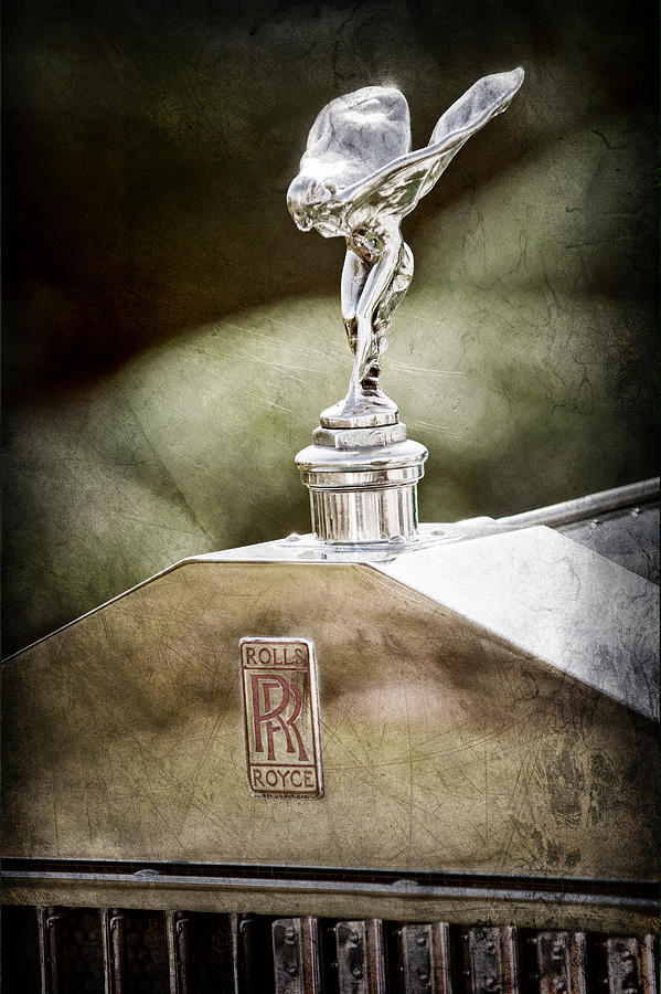 1930 Rolls-Royce Phantom I Transformal Phaeton Hood Ornament - Emblem Photograph by Jill Reger