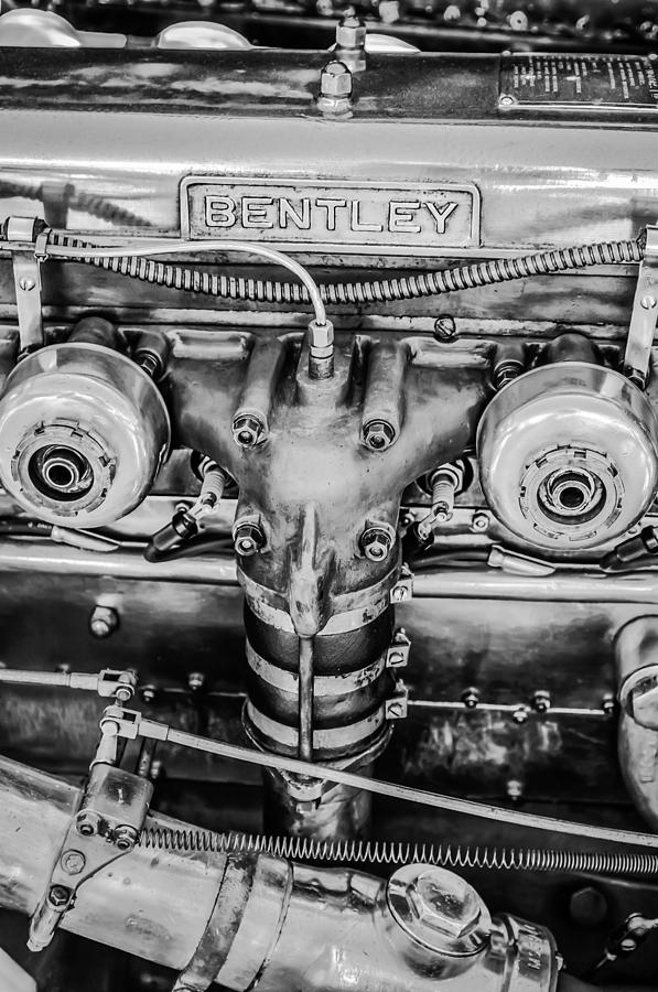 1931 Bentley 4.5 Liter Supercharged Le Mans Engine Emblem Photograph by Jill Reger