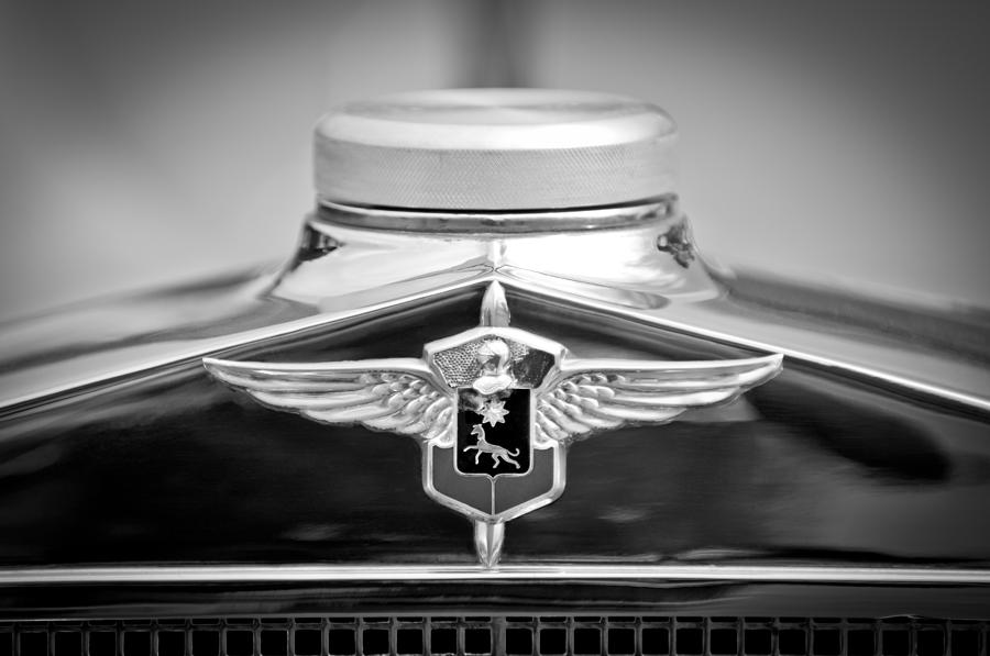 1932 Cadillac LaSalle Grille Emblem Photograph by Jill Reger