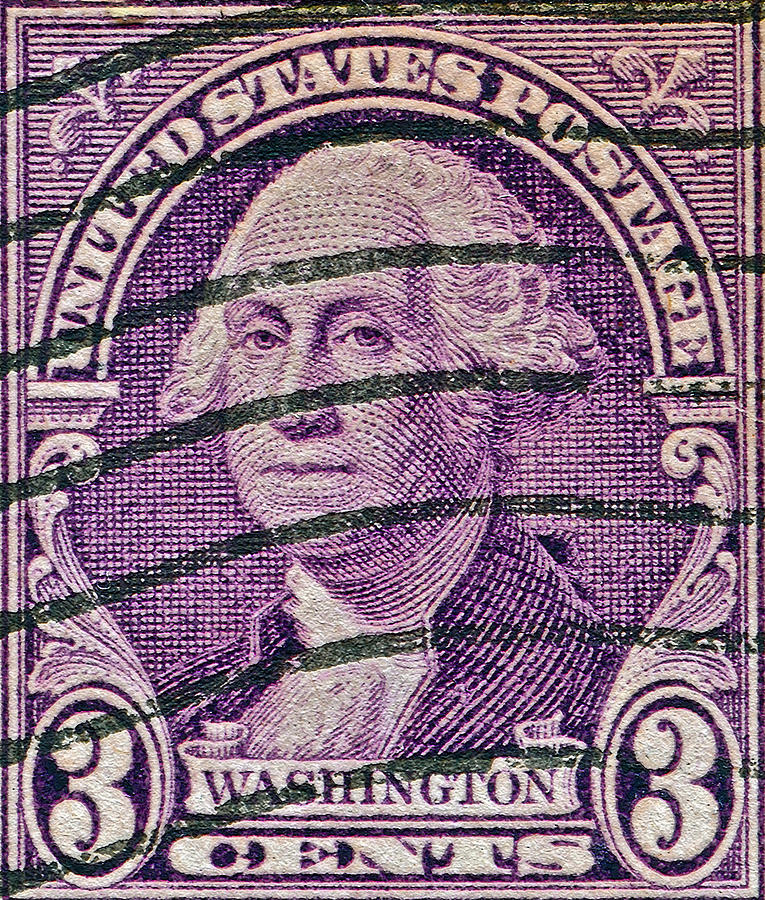 1932 George Washington Stamp Photograph by Bill Owen
