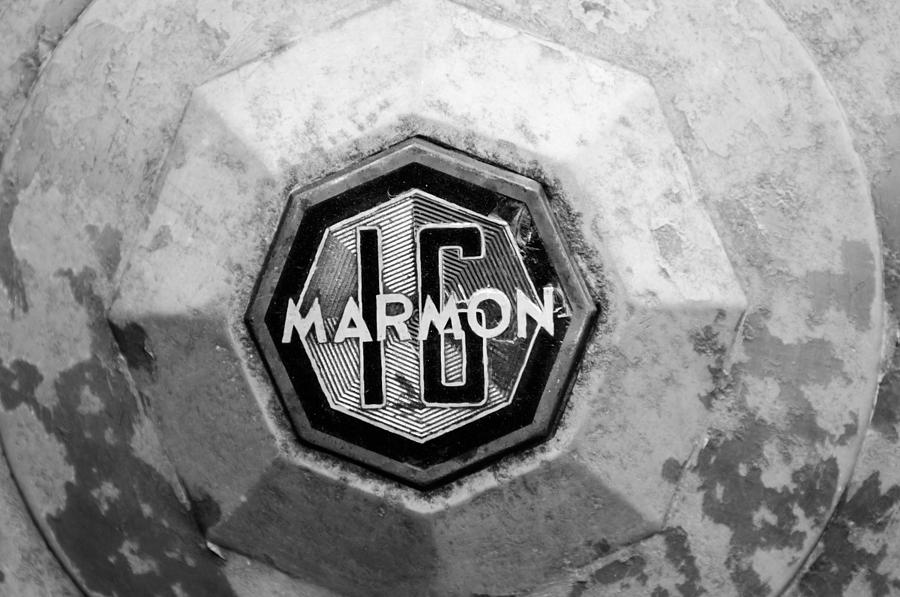 1932 Marmon Sixteen LeBaron Victoria Coupe Emblem Photograph by Jill Reger