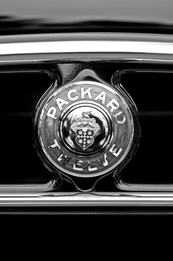 1933 Packard 1005 Twelve Dietrich Convertible Victoria Emblem Photograph by Jill Reger