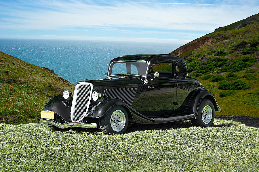 1934 Ford 5 Window Coupe Photograph by Dave Koontz