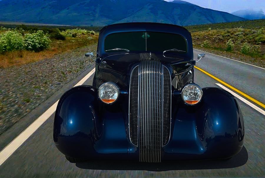 1936 Plymouth Custom Coupe Hot Rod Photograph by Tim McCullough