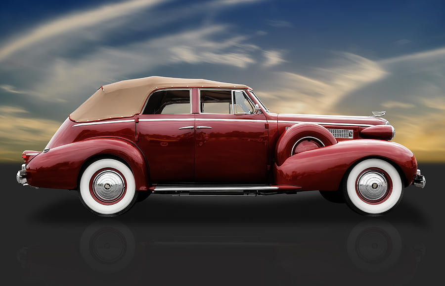 1937 Cadillac V-8 Powered Photograph by Frank J Benz