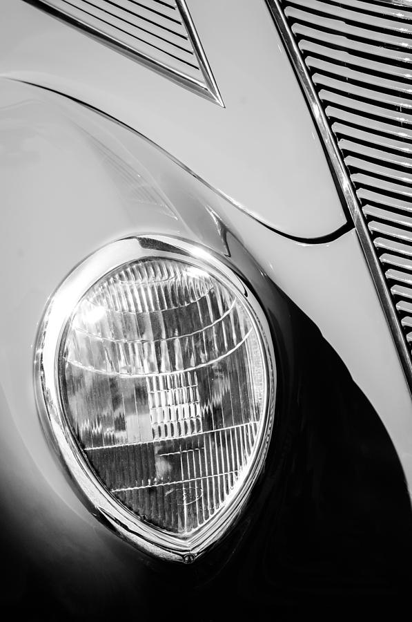 1937 Ford Tudor Headlight Photograph by Jill Reger - Pixels