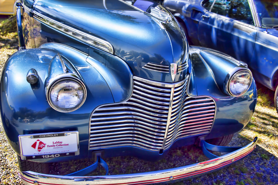 1940 Chevy Grill 1 Photograph by Cathy Anderson
