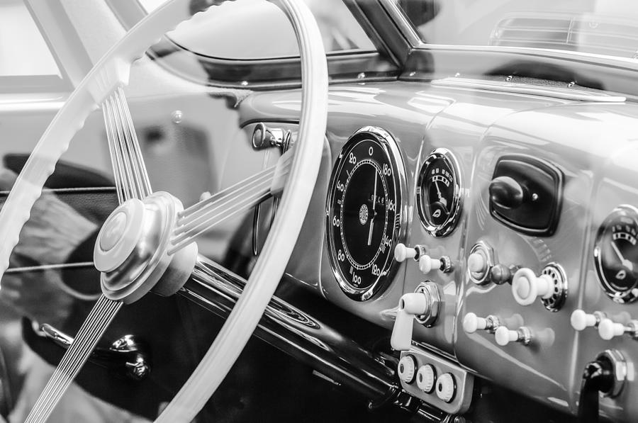 1940 Tatra T87 Sedan Steering Wheel Photograph by Jill Reger