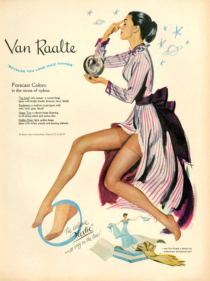 Usa Photograph - 1940s Usa Van Raalte Magazine Advert by The Advertising Archives