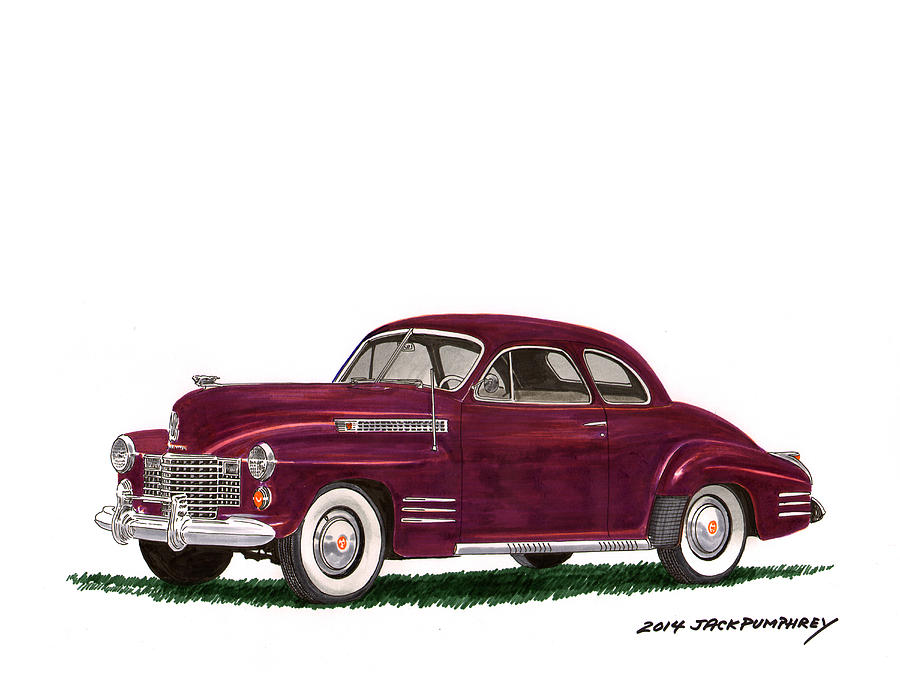 Cadillac 62 Coupe Painting by Jack Pumphrey