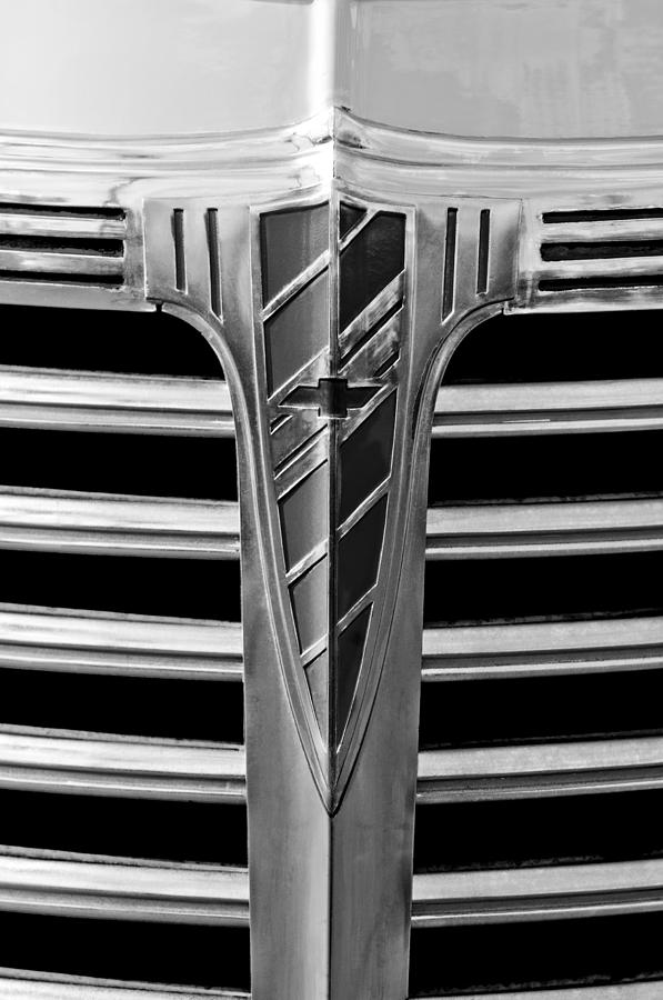 1941 Chevrolet Grille Emblem Photograph by Jill Reger