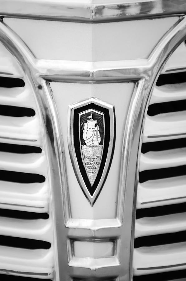 1941 Plymouth Pickup Truck Emblem Photograph by Jill Reger