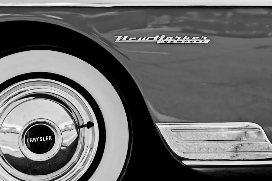 1950 Chrysler New Yorker Coupe Wheel Emblem Photograph by Jill Reger
