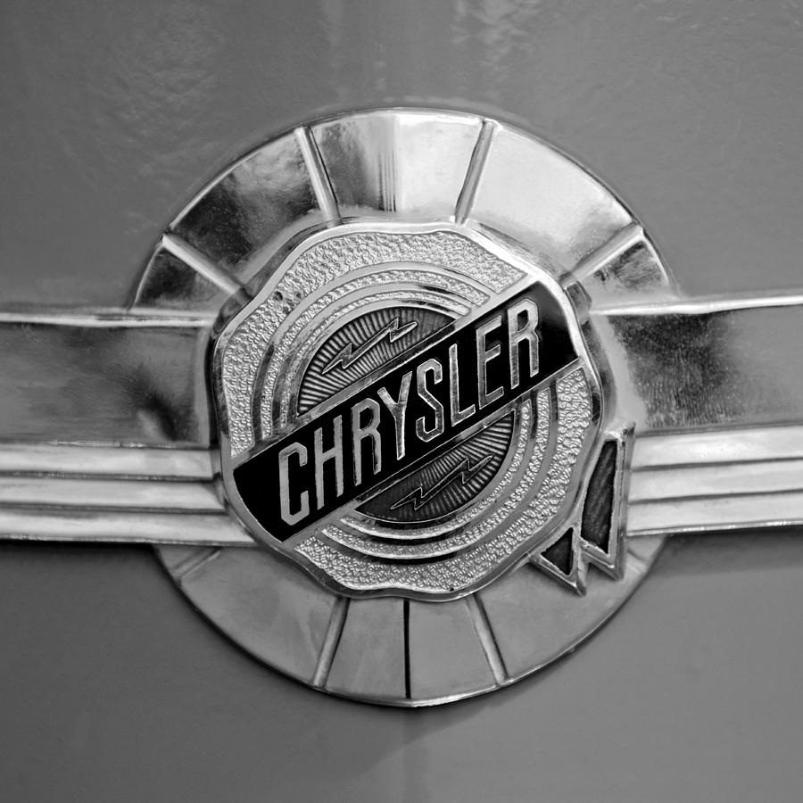 1950 Chrysler Windsor Emblem Photograph by Jill Reger