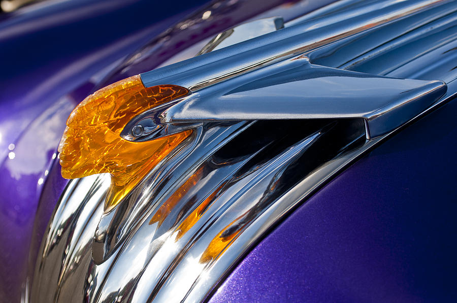 1950 Pontiac Hood Ornament Photograph by Jill Reger - Fine Art America