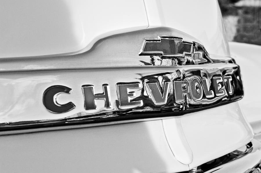 1952 Chevrolet Hood Emblem Photograph by Jill Reger