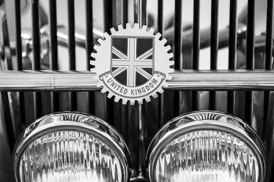 1952 MG Replica Grille Emblem Photograph by Jill Reger