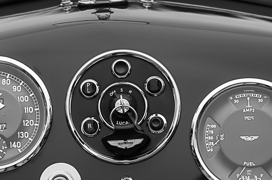 Car Photograph - 1953 Aston Martin DB2-4 Bertone Roadster Instrument Panel by Jill Reger