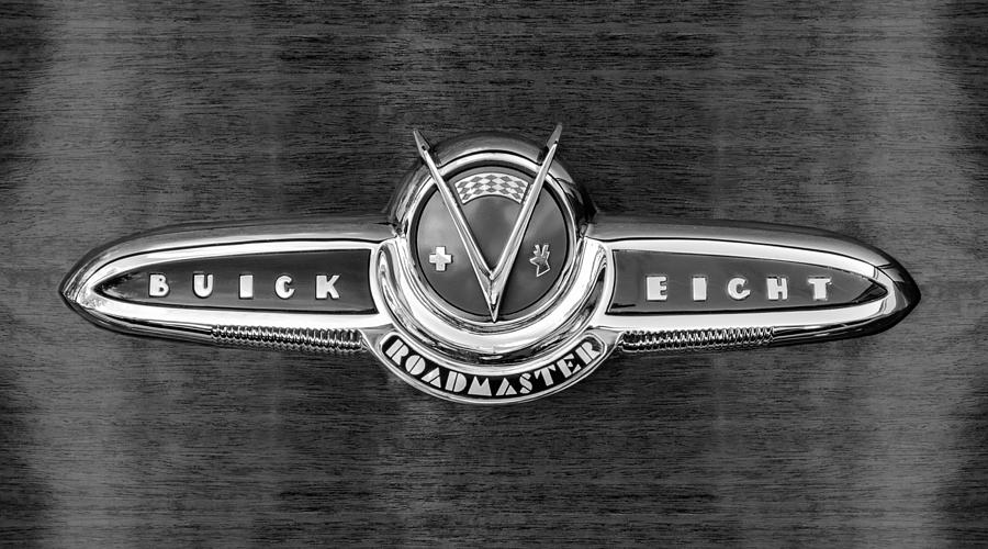 Car Photograph - 1953 Buick Roadmaster Estate Wagon Emblem by Jill Reger